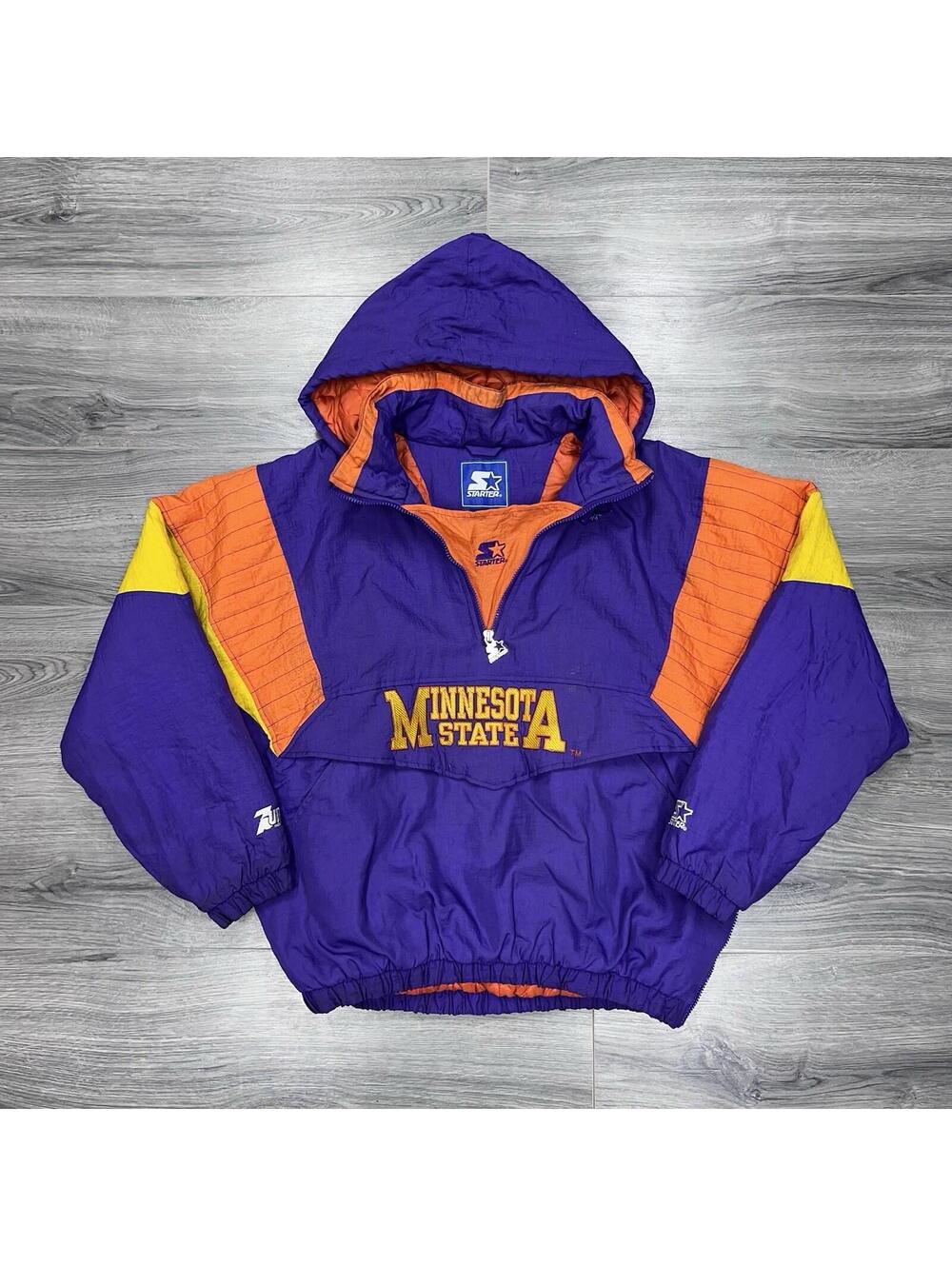 Vintage Starter Minnesota State University Screaming Eagles Puffer Jacket Large